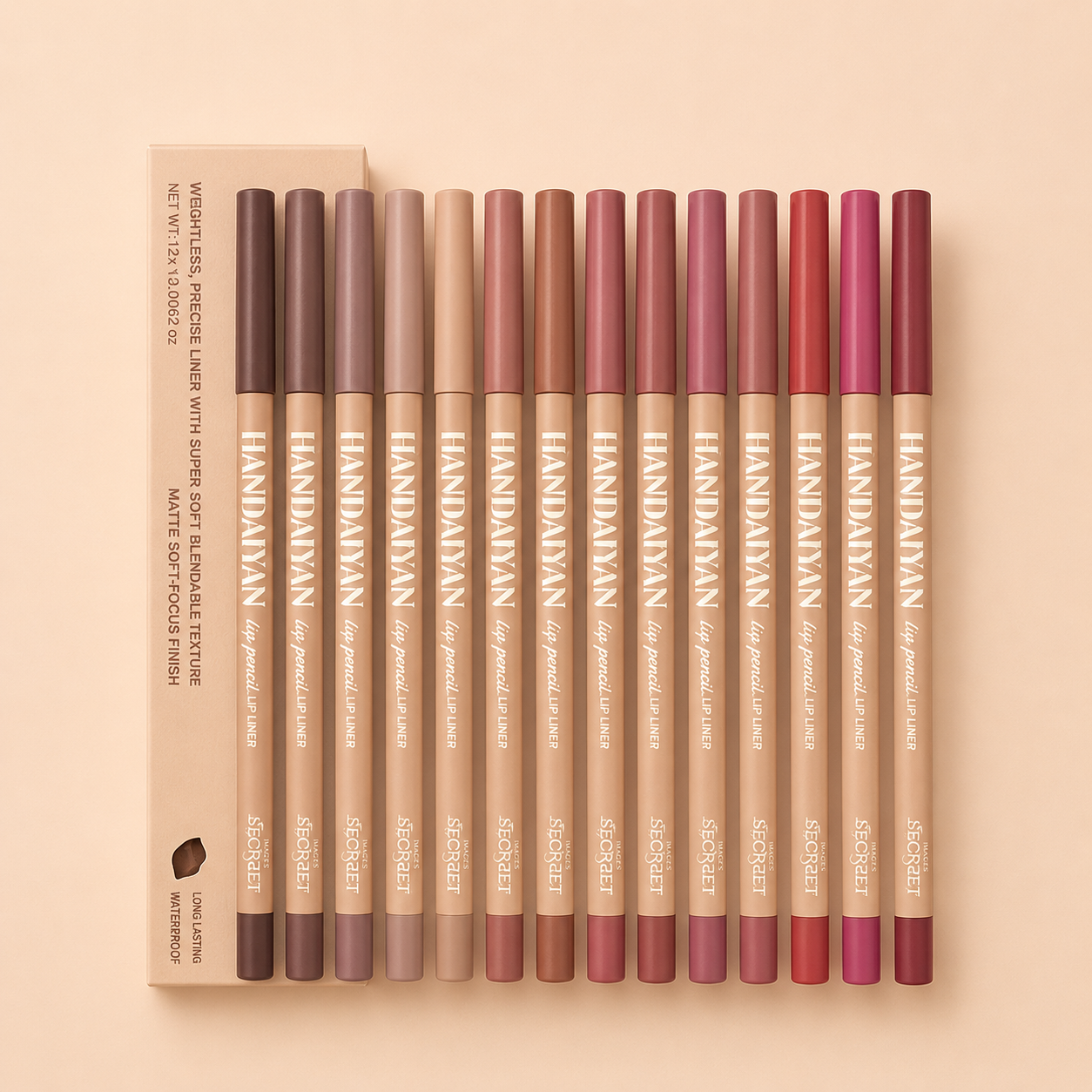 Velvet Matte Lip Liner Set – Long-Lasting 6-Piece Collection
