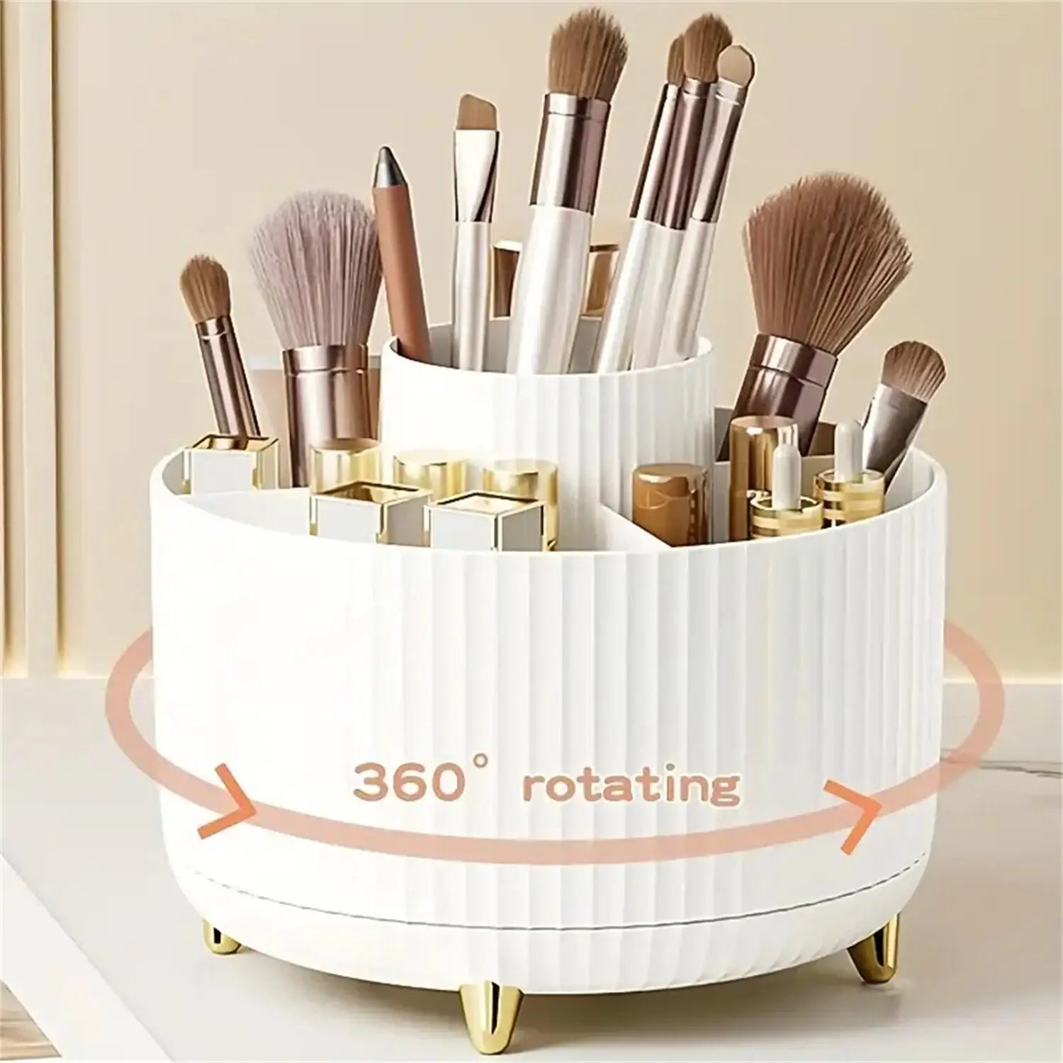 LumenVitta™ Rotating Makeup Organiser 360°