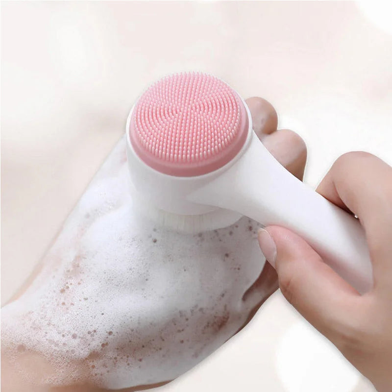 SilkGlow™ Silicone Facial Cleansing Brush