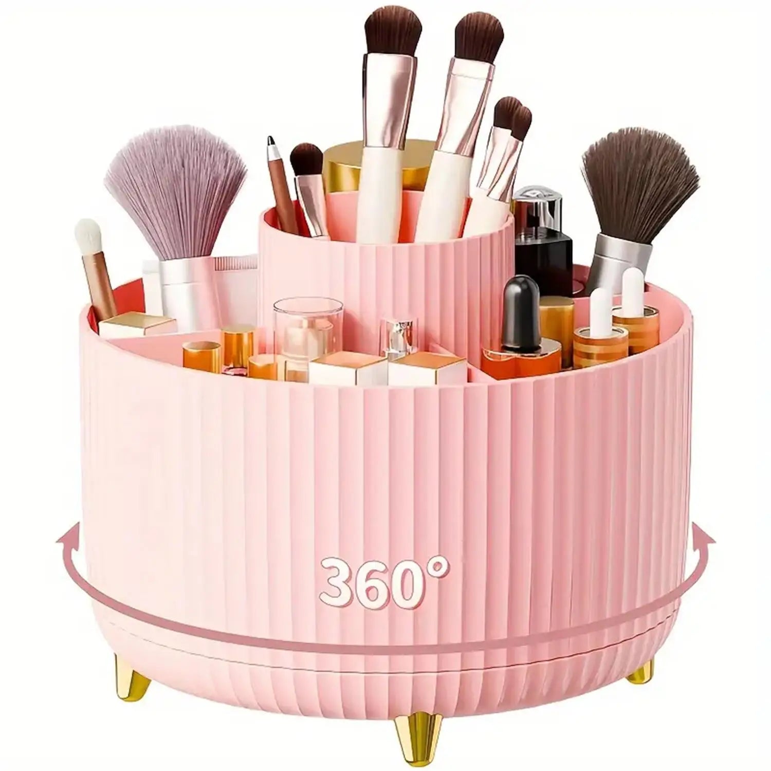 LumenVitta™ Rotating Makeup Organiser 360°