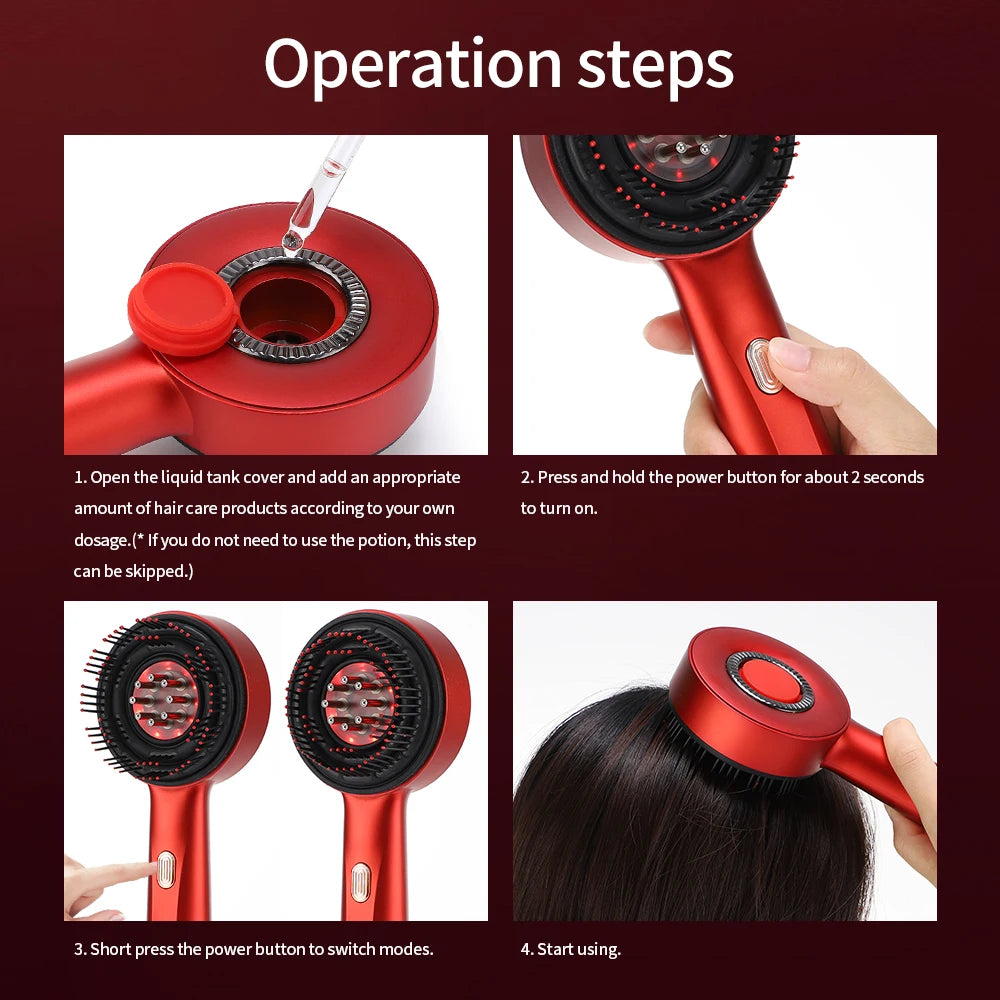 LumenVitta™ Red Light Hair Growth Brush Pro