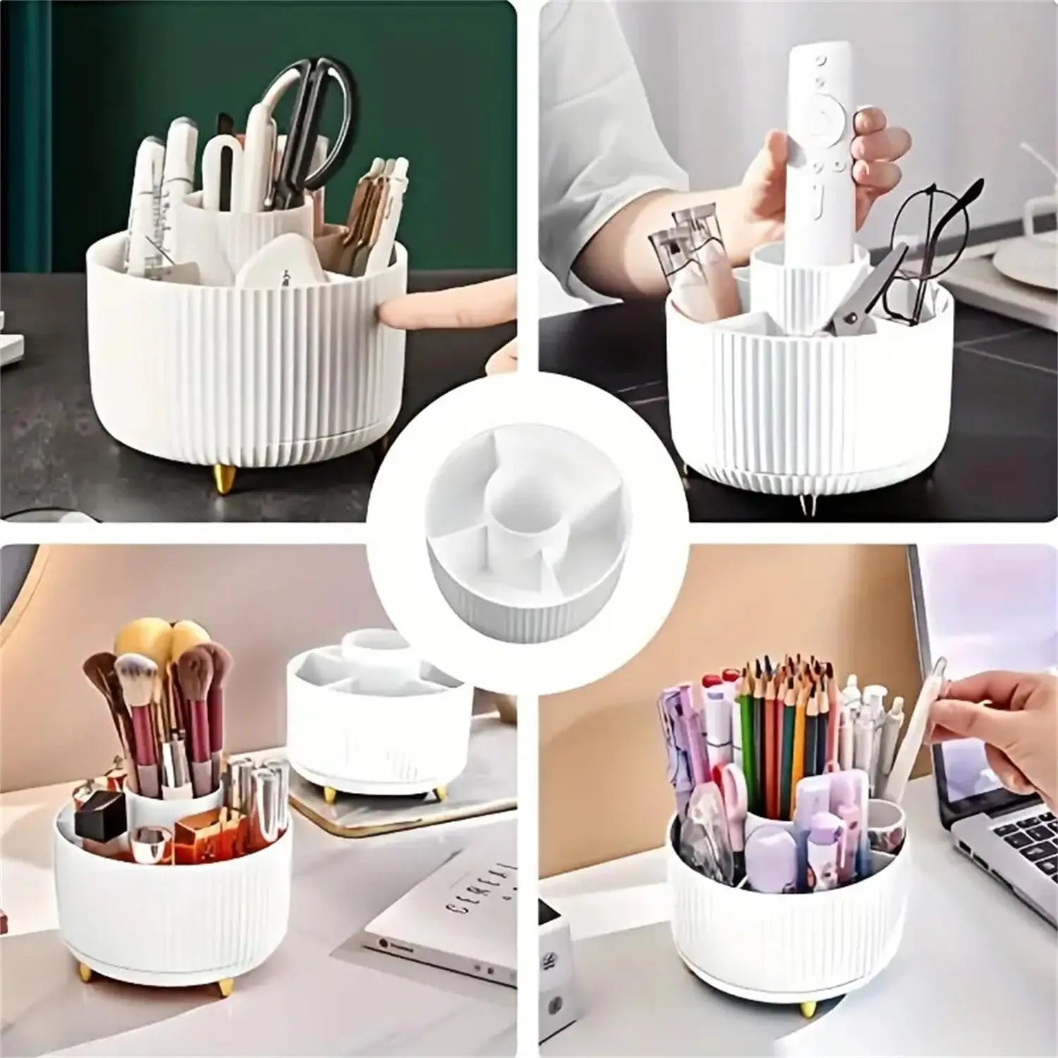 LumenVitta™ Rotating Makeup Organiser 360°